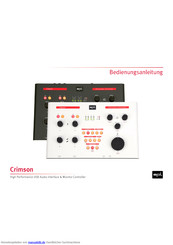 SPL Crimson Bedienungsanleitung