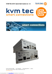 kvm tec SVX1 Schnellstartanleitung