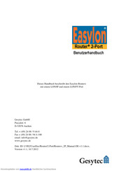 Gesytec Easylon Router+ Benutzerhandbuch