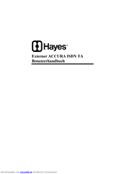 Hayes ACCURA ISDN TA Benutzerhandbuch