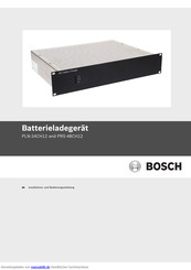 Bosch PRS-48CH12 Installations- Und Bedienungsanleitung