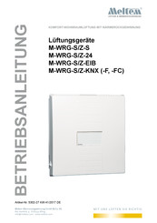 Meltem M-WRG-S/Z-24 Betriebsanleitung