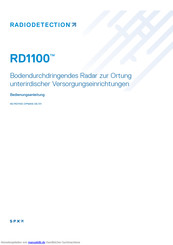 Radiodetection RD1100 Bedienungsanleitung