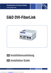 G&D DVI-FiberLink Installationsanleitung