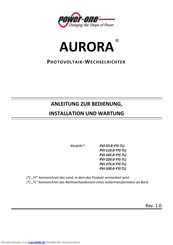 Power One AURORA PVI-330.0-YY(-TL) Anleitung
