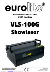 EuroLite VLS-100G Showlaser Bedienungsanleitung