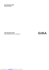 Gira Rufsystem 834 Bedienungsanleitung