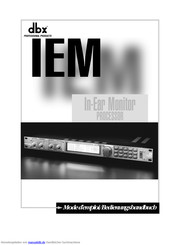 IEM In-Ear Monitor Bedienungshandbuch