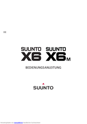 Suunto X6 Bedienungsanleitung