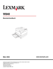Lexmark W840 Benutzerhandbuch