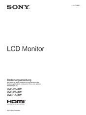 Sony LMD-2341W Bedienungsanleitung