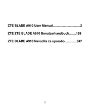 Zte BLADE A910 Benutzerhandbuch