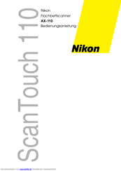 Nikon ScanTouch 110 Bedienungsanleitung