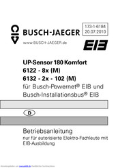 Busch-Jaeger UP-Sensor 180 Komfort 6122 Betriebsanleitung