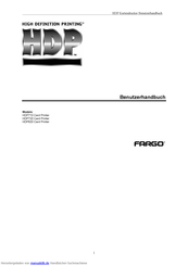 Fargo HDP820 Benutzerhandbuch