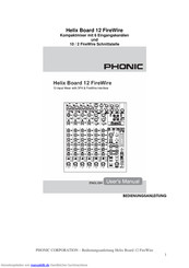 Phonic Ear Helix Board 12 FireWire Bedienungsanleitung