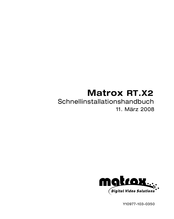 Matrox RT.X2 Handbuch