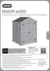 Keter Manor 6X5DD Montageanleitung