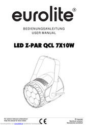 EuroLite LED Z-PAR QCL 7X10W Bedienungsanleitung