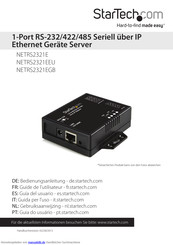 StarTech.com NETRS2321EEU Bedienungsanleitung