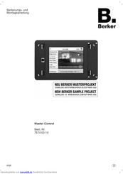 Berker Master Control Montageanleitung Und Bedienungsanleitung