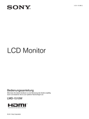 Sony LMD-1510W Bedienungsanleitung