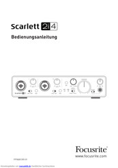 Focusrite scarlett 2i4 Bedienungsanleitung