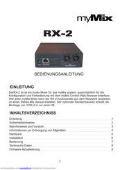 myMix RX-2 Bedienungsanleitung