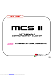 N-Com MCS II Sicherheit Und Gebrauchsanleitung