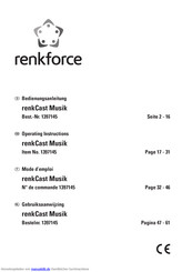 Renkforce renkCast Musik Bedienungsanleitung