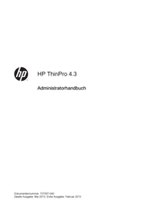 HP ThinPro 4.3 Administratorhandbuch