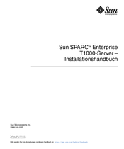 Sun Microsystems Sun SPARC Enterprise T1000 Installationshandbuch