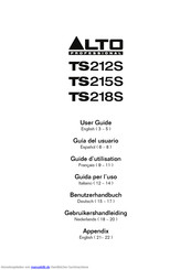 Alto Professional TS 215S Benutzerhandbuch