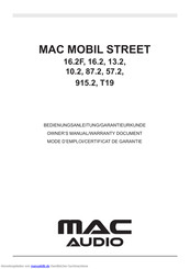 MAC Audio MAC MOBIL STREET 87.2 Bedienungsanleitung