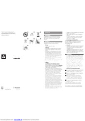 Philips HP6521 Wichtige Information