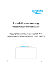 Bencke SWT 100-20 Installationsanleitung