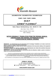 Kremlin-Rexson 20-25 F AIRMIX FLOWMAX Betriebsanleitung