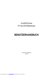 Gigabyte GA-8SR533 Serie Benutzerhandbuch