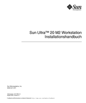 Sun Microsystems Sun Ultra 20 M2 Installationshandbuch