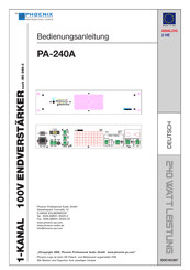 Phoenix PA-240A Bedienungsanleitung