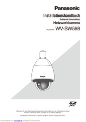 Panasonic WV-SW598 Installationshandbuch