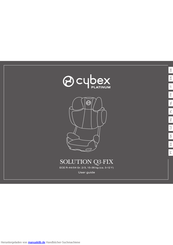 Cybex SOLUTION Q3-FIX Bedienungsanleitung