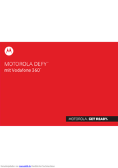 Motorola Defy MB525 Bedienungsanleitung