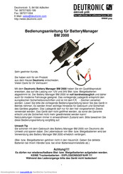 Deutronic Battery Manager BM 2000 Bedienungsanleitung