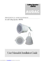 AUDAC AWP06 Bedienungsanleitung & Installationsleitfaden