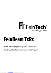 FeinTech FeinBeam TxRx Bedienungsanleitung