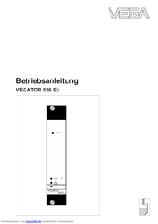 VEGA VEGATOR 536 Ex Betriebsanleitung