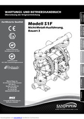 Sandpiper S1F Metall Bauart 1 Wartungs- Und Betriebshandbuch