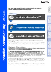 Brother MFC-890 Installationsanleitung