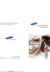 Samsung SGH-X450 Benutzerhandbuch